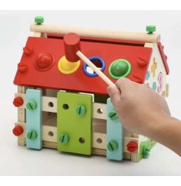 Wooden Montessori House for Kids