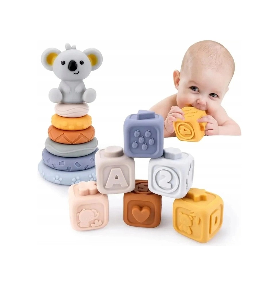 Soft Rubber Sensory Blocks for Kids