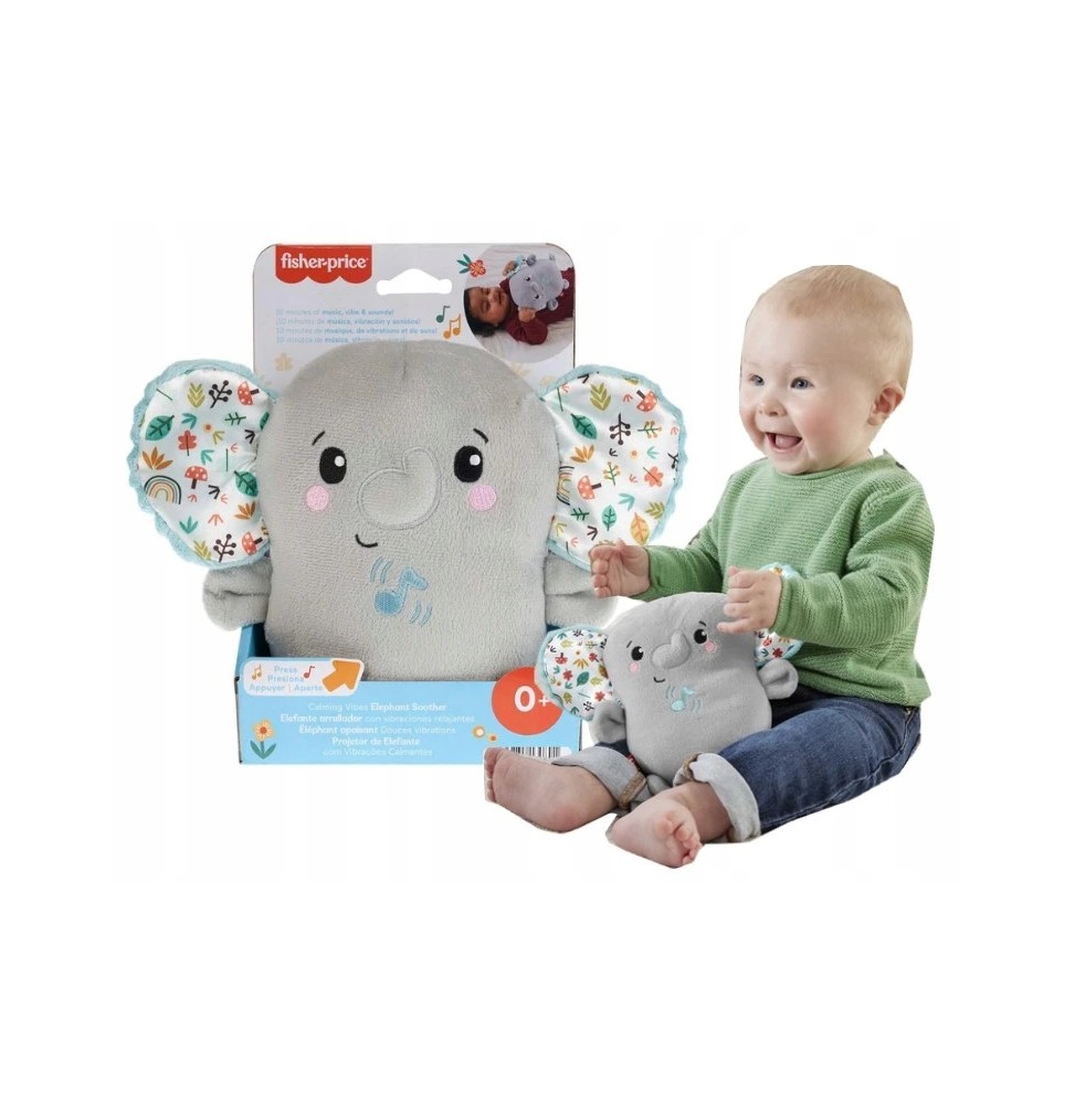 Fisher Price elefant vibrativ pentru bebeluși