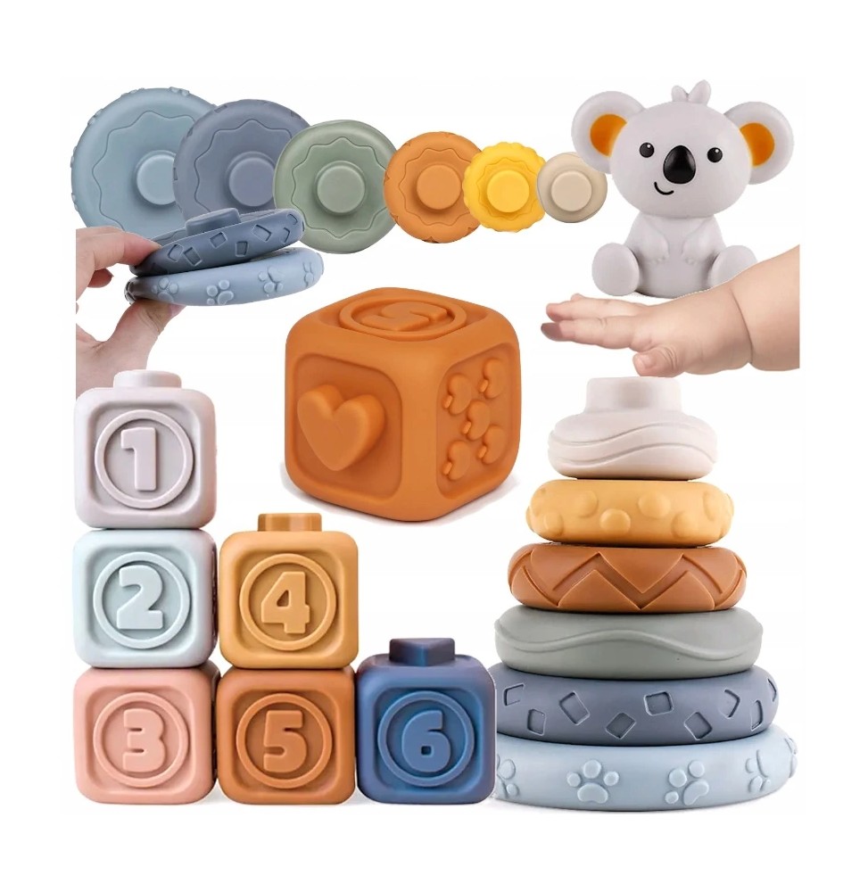 Soft Rubber Sensory Blocks for Kids