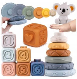 Soft Rubber Sensory Blocks for Kids