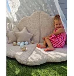 Fluffy Flower Foam Play Mat for Kids