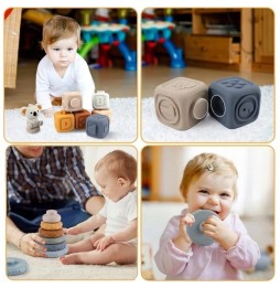 Soft Rubber Sensory Blocks for Kids