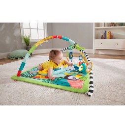 Fisher-Price Mata edukacyjna 3w1 Las tropikalny HJW08