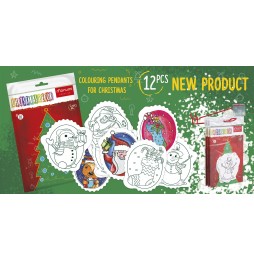 Set of 12 Christmas Ornaments Coloring Pages