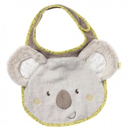 Fleece Bib with Velcro, Koala