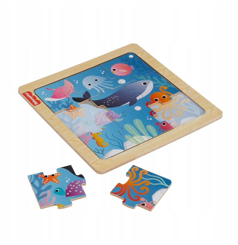 Fisher-Price Wooden Ocean Puzzle for Kids 2+