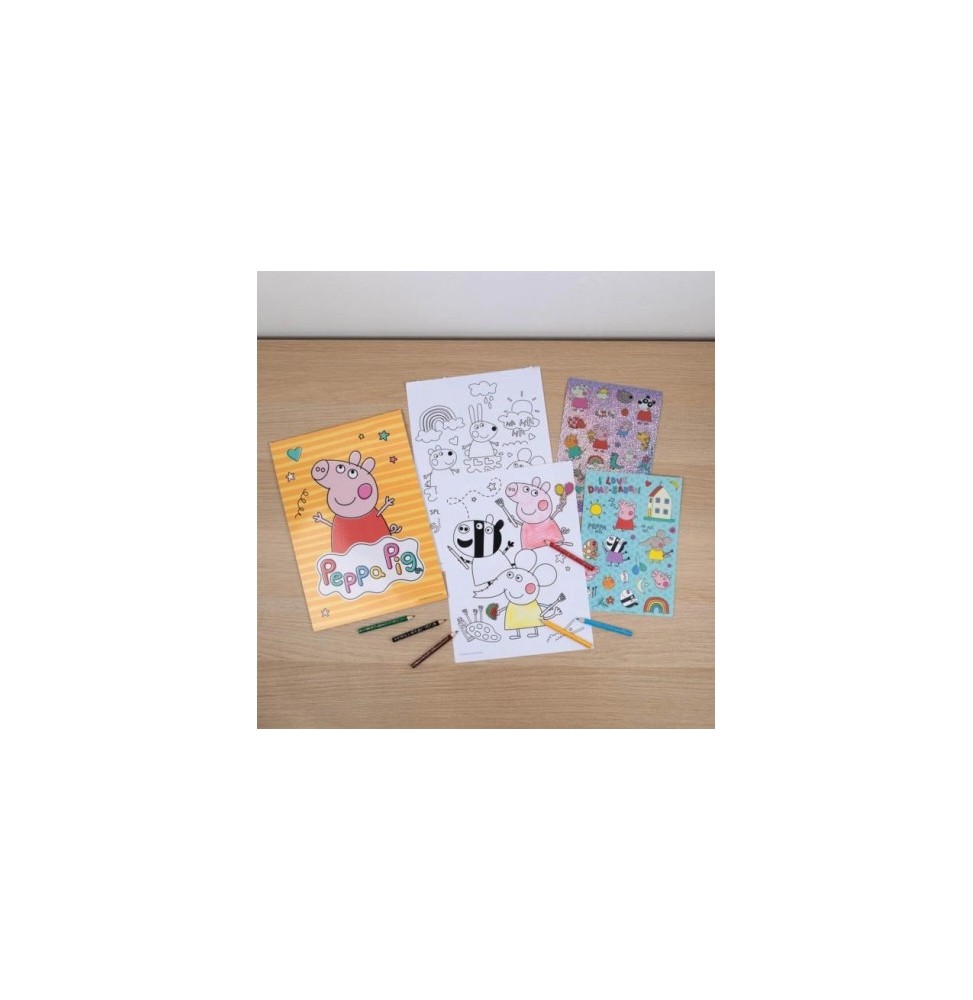 Peppa Pig Coloring Set with Stickers 33 pcs