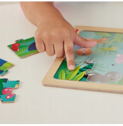 Fisher-Price Puzzle din lemn Insecte pentru copii