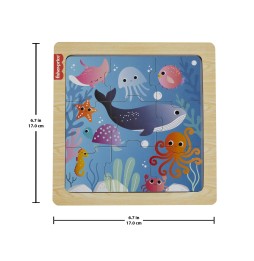 Fisher-Price Wooden Ocean Puzzle for Kids 2+