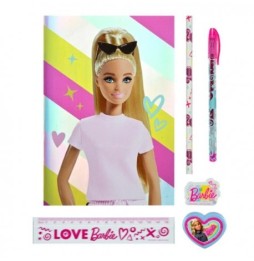 Set 7 rechizite Barbie în etui