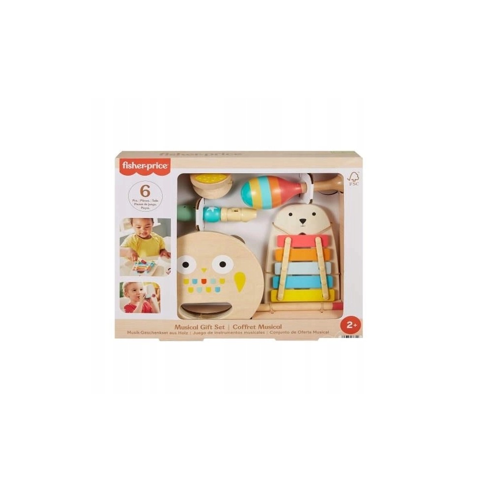 Fisher Price Instrumente din lemn pentru copii