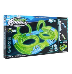 Glow-in-the-Dark Race Track for Kids 3+