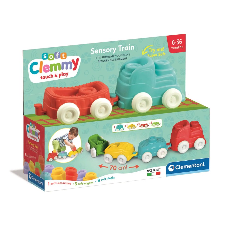 Clemmy Soft Sensory Train by Clementoni