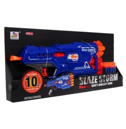 6-barrel toy gun Blaze Storm with foam darts