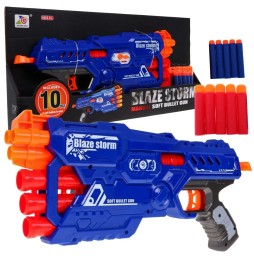 6-barrel toy gun Blaze Storm with foam darts