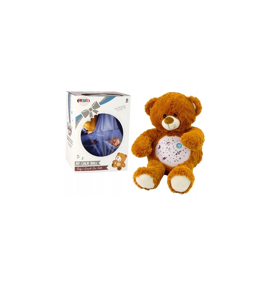 Plush Bear Soothing Toy with Sound and Light