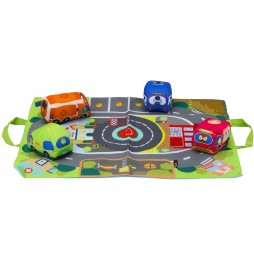 Soft Toy Cars with Play Mat