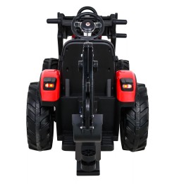 Pojazd traktor z przyczepą 720-t w kolorze czerwonym