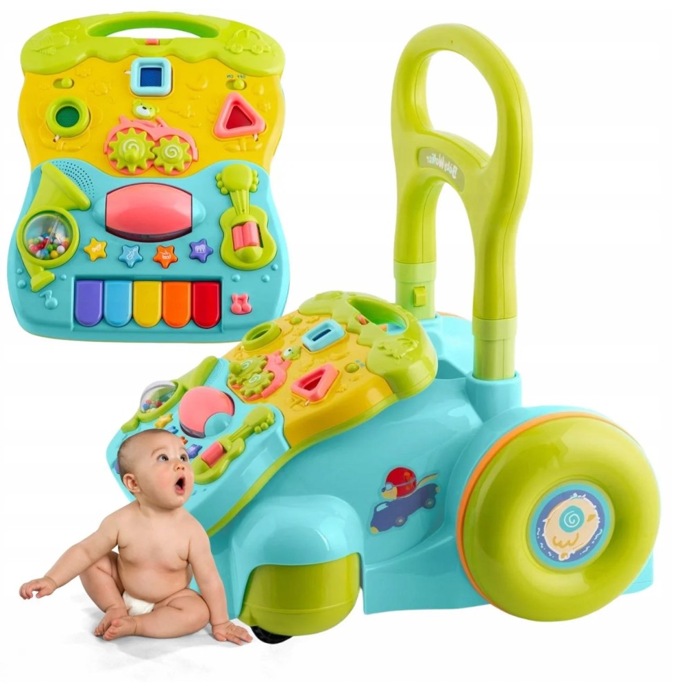 2-in-1 Push Walker with Educational Board