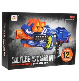 Kids Blaze Storm Semi-Automatic Rifle with Foam Balls