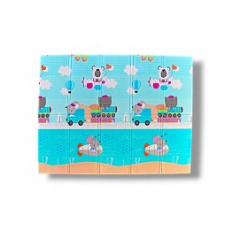 Foam Mat 150x180 Educational Animals