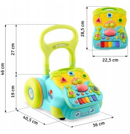 2-in-1 Push Walker with Educational Board