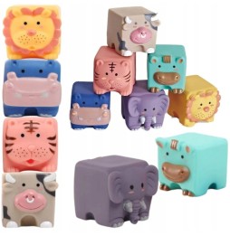 Rubber Animal Blocks for Kids Bath Time