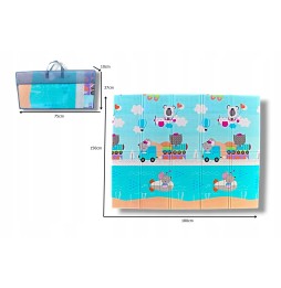 Foam Mat 150x180 Educational Animals