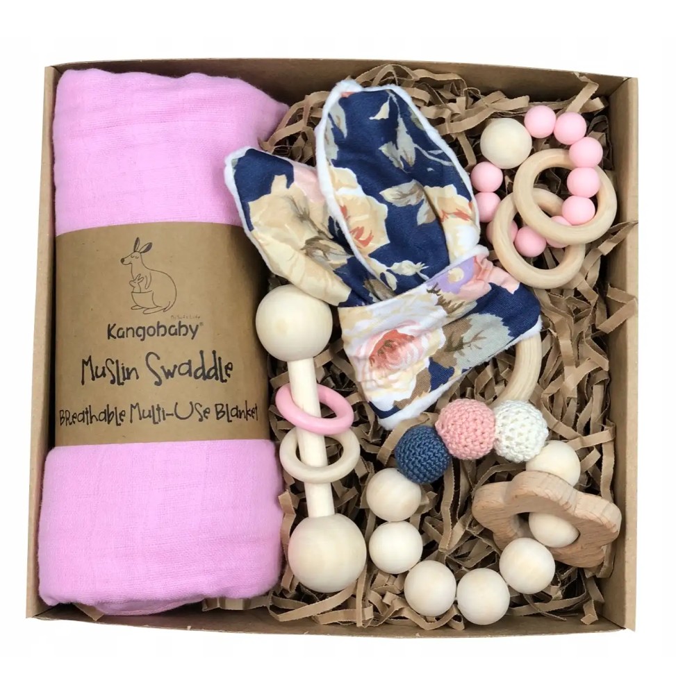 Ready Gift for Baby Girl Pink ECO Set