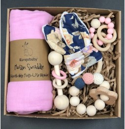 Ready Gift for Baby Girl Pink ECO Set