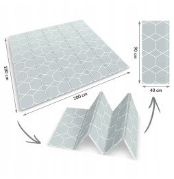 Foldable Foam Mat 200 x 180 cm by Nukido