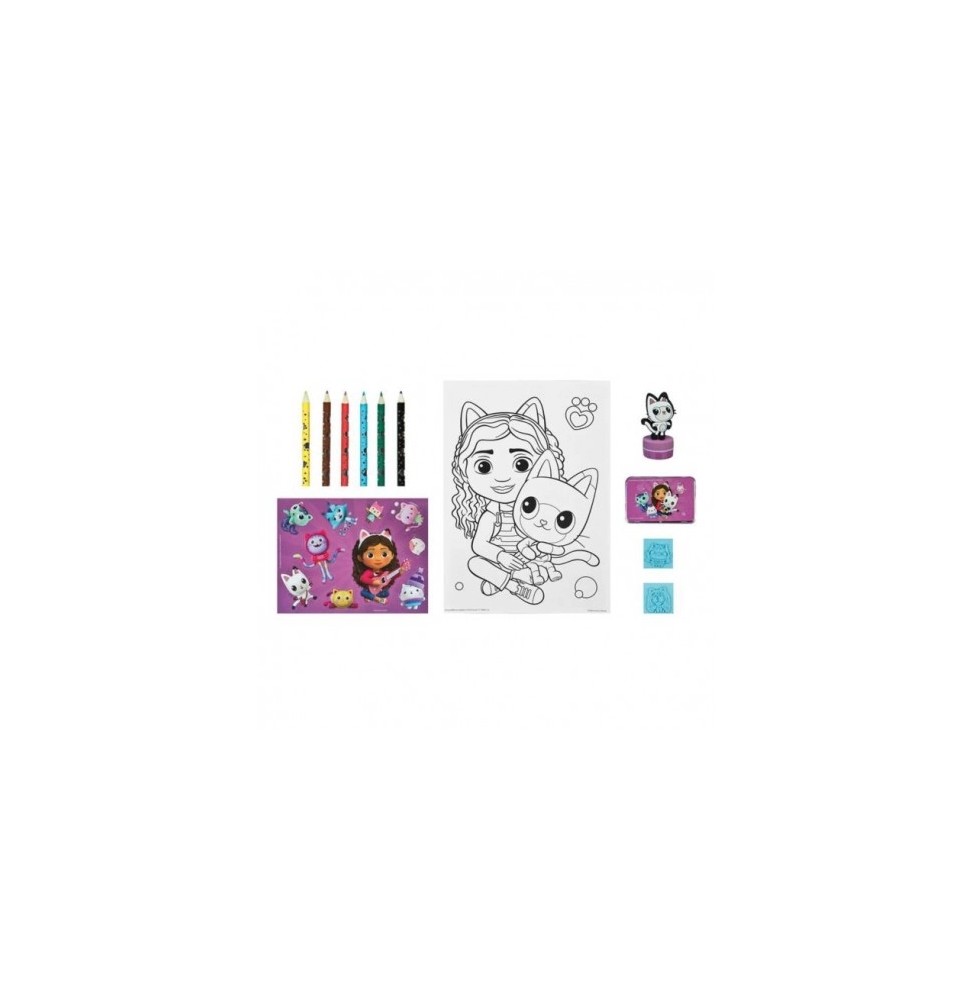 Creative Set with Coloring Books and Stickers