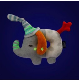 Educational Glow-in-the-Dark Elephant Rattle