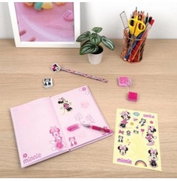 Creative Set with Notebook and Stickers, Minnie Mouse