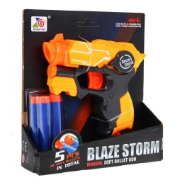 Blaze storm pistolet pomarańczowy z pociskami dla dzieci