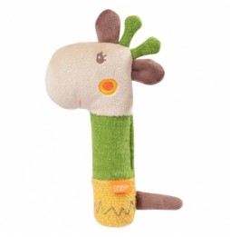 Giraffe Lotta Handheld Toy with Squeaker and Rattle