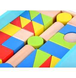 Wooden Push Toy with Blocks ZA3724