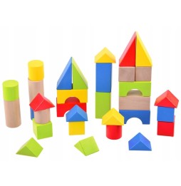 Wooden Push Toy with Blocks ZA3724