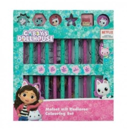 Coloring Set with Stickers Gabi Cat House