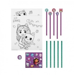 Coloring Set with Stickers Gabi Cat House