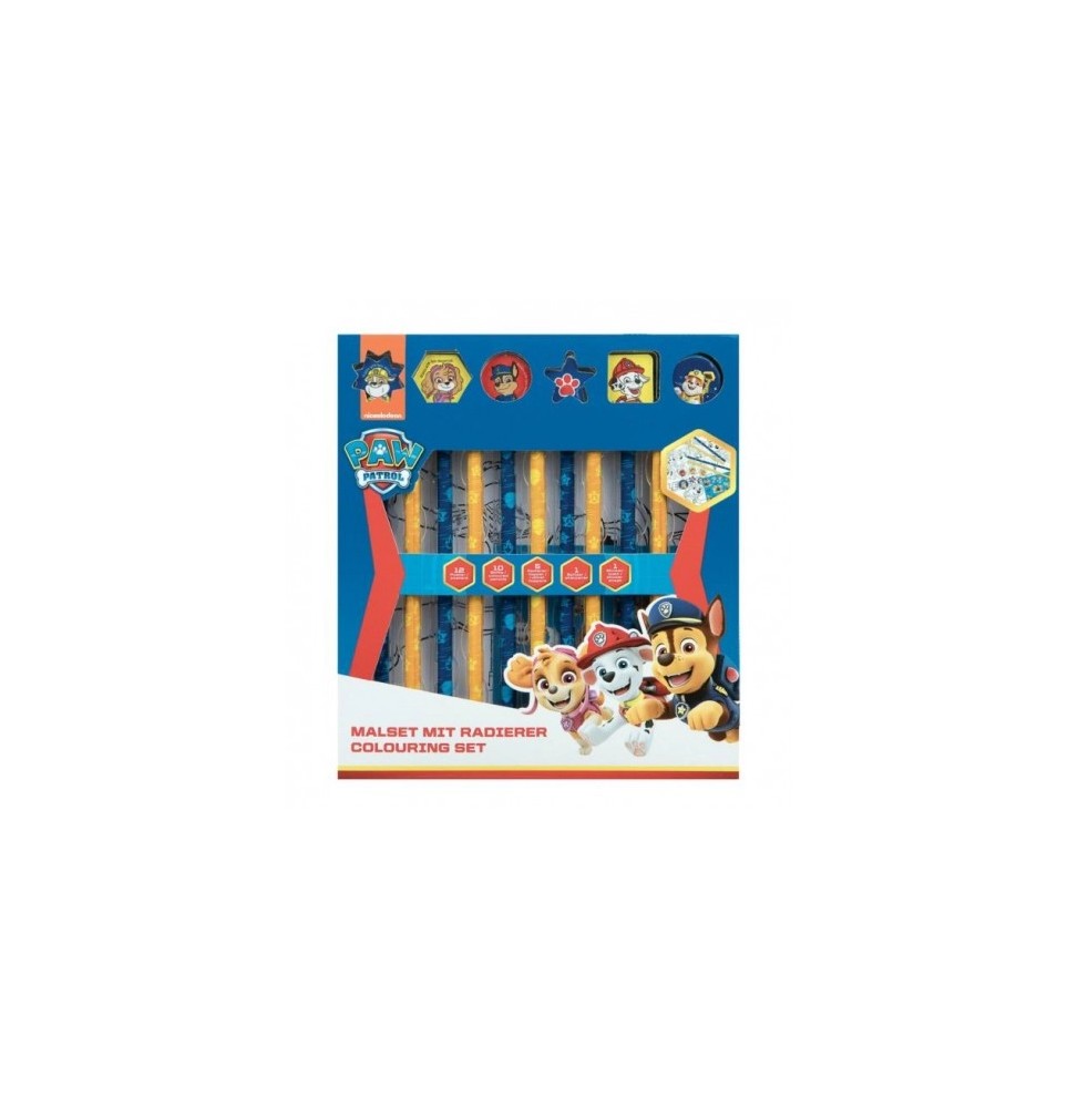 Paw Patrol Coloring Set with Stickers 29 pcs.