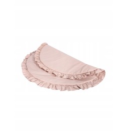 Beige Ruffled Round Baby Mat 90 cm