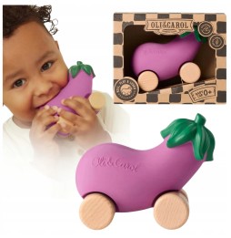 Emma Eggplant Car Toy and Teether by Oli&Carol