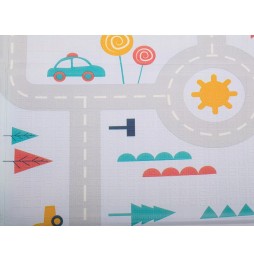 Kids Educational Play Mat Street/Forest 177x198cm