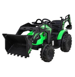 Tractor cu remorcă 720-T verde pentru copii