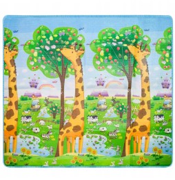 Dwustronna mata edukacyjna ZOO 200 cm