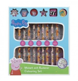 Set de colorat Peppa Pig, 29 piese