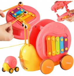 Woopie Pull Along Snail 4in1 Toy