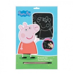 Set zdrăpăci Peppa Porcul cu stylus